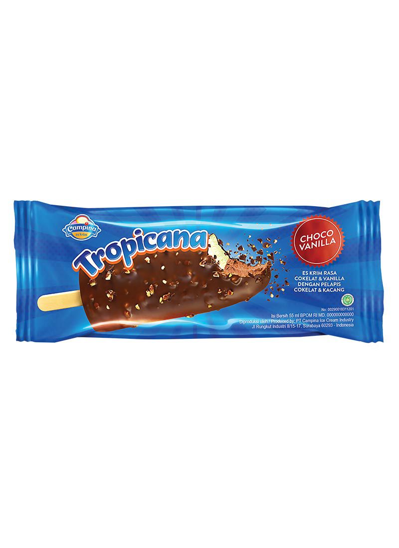 Promo Harga Campina Tropicana Choco Vanilla 55 ml - Tip Top