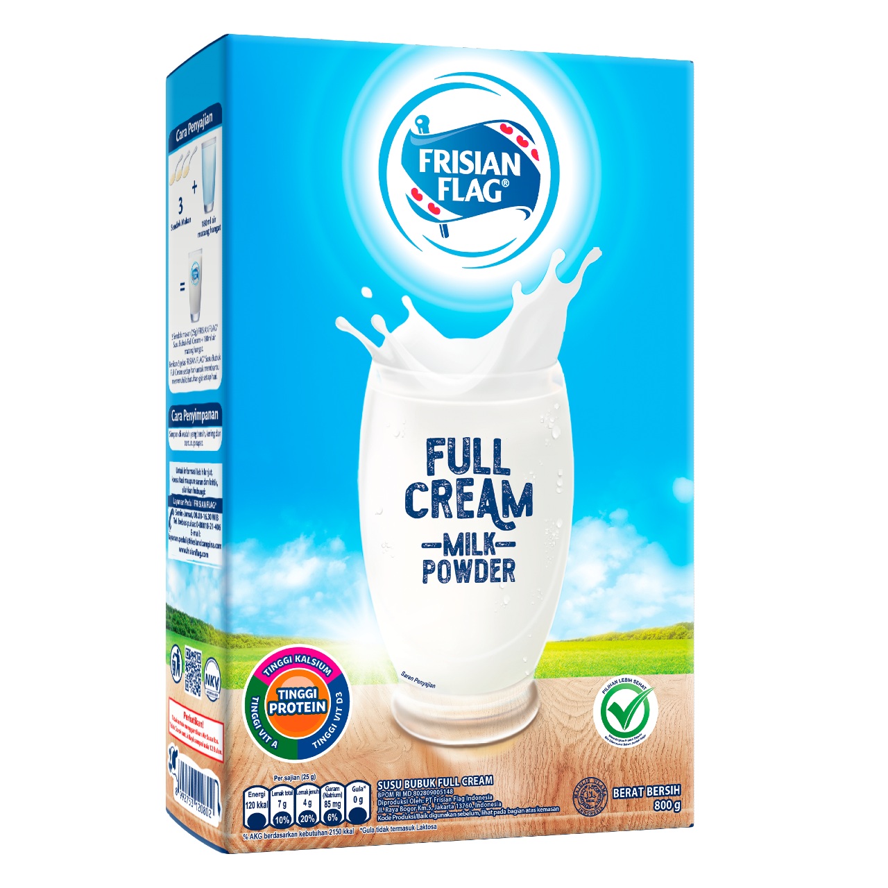 Promo Harga Frisian Flag Susu Bubuk Full Cream 800 gr - Tip Top