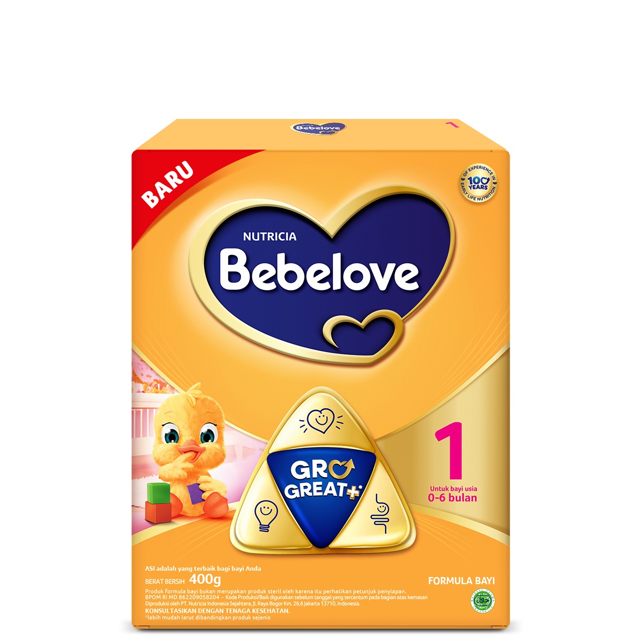 Promo Harga Bebelove 1 Susu Formula Bayi 0-6 Bulan 400 gr - Tip Top