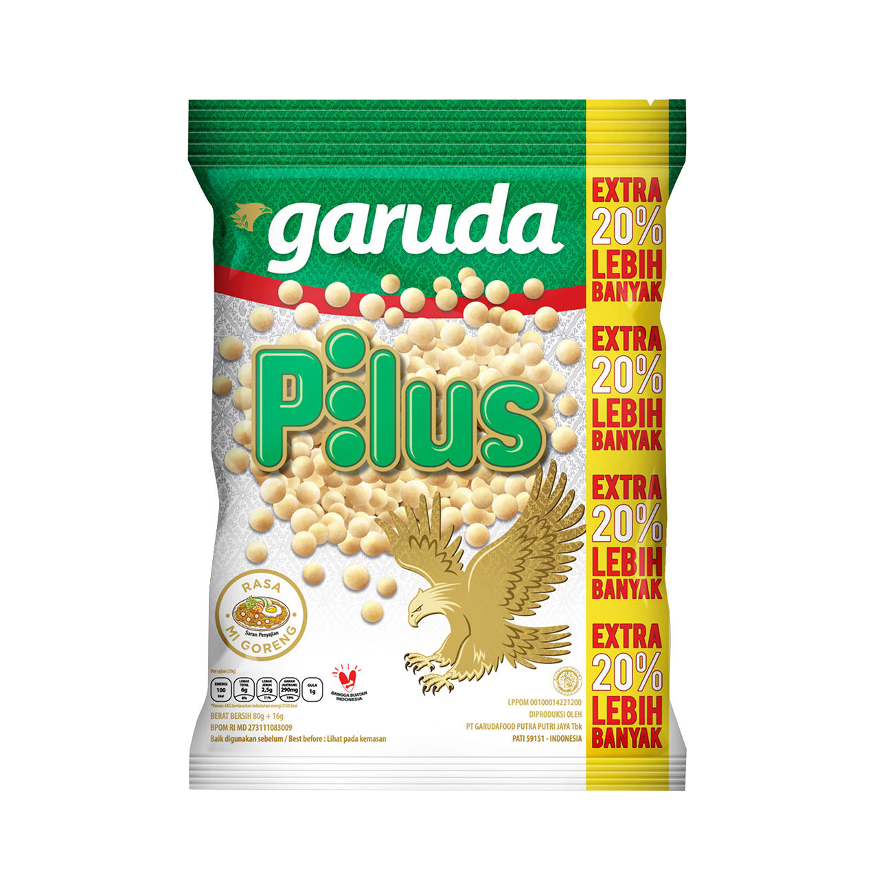 Promo Harga Garuda Snack Pilus Mi Goreng 95 gr - Tip Top