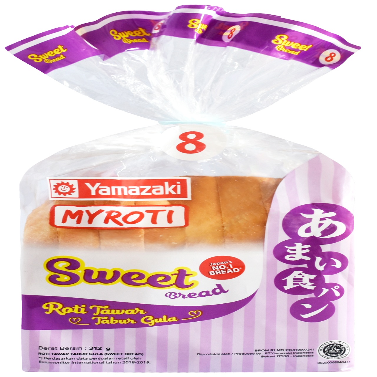 Promo Harga My Roti Roti Tawar Regular 380 gr - Tip Top