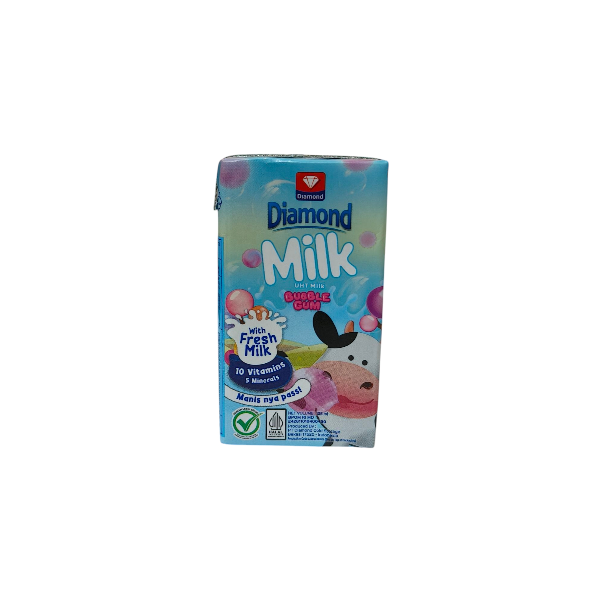 Promo Harga Diamond Milk UHT Full Cream 125 ml - Tip Top